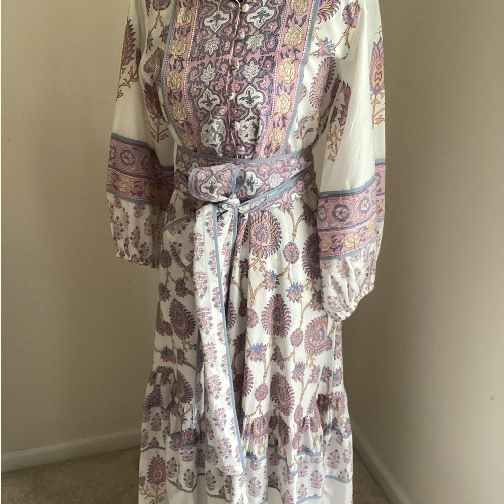 Sue Sartor floral Bohemian Midi Dress